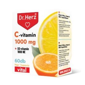 Dr. Herz C-vitamin 1000 mg + D3-vitamin 1000NE