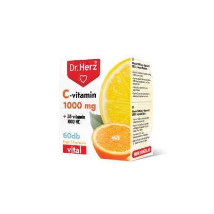Dr. Herz C-vitamin 1000 mg + D3-vitamin 1000NE