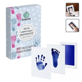   LindaLime Baba kéz és lábnyomat megörökítő kék (22-es lábméretig)